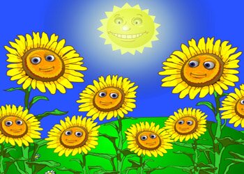 Поющие подсолнухи (Singing sunflowers)